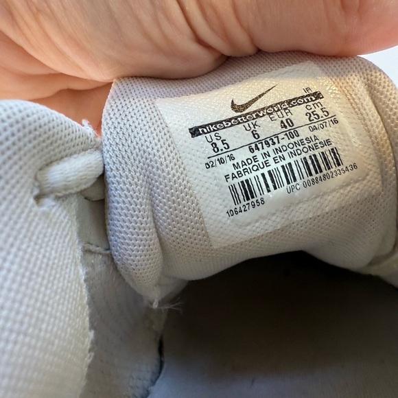 Nike Musique IV Dance Shoes White/Silver Size 8.5 - Picture 8 of 9